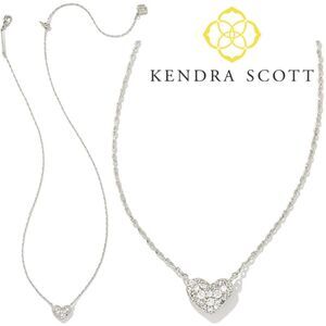 Kendra Scott Ari Pave Crystal Heart Necklace